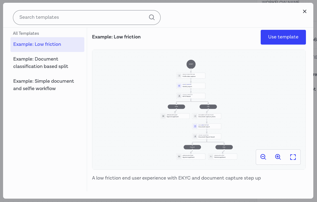 Workflow template